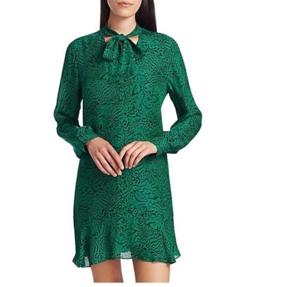 Parker Green Long Sleeve Dress size medium
